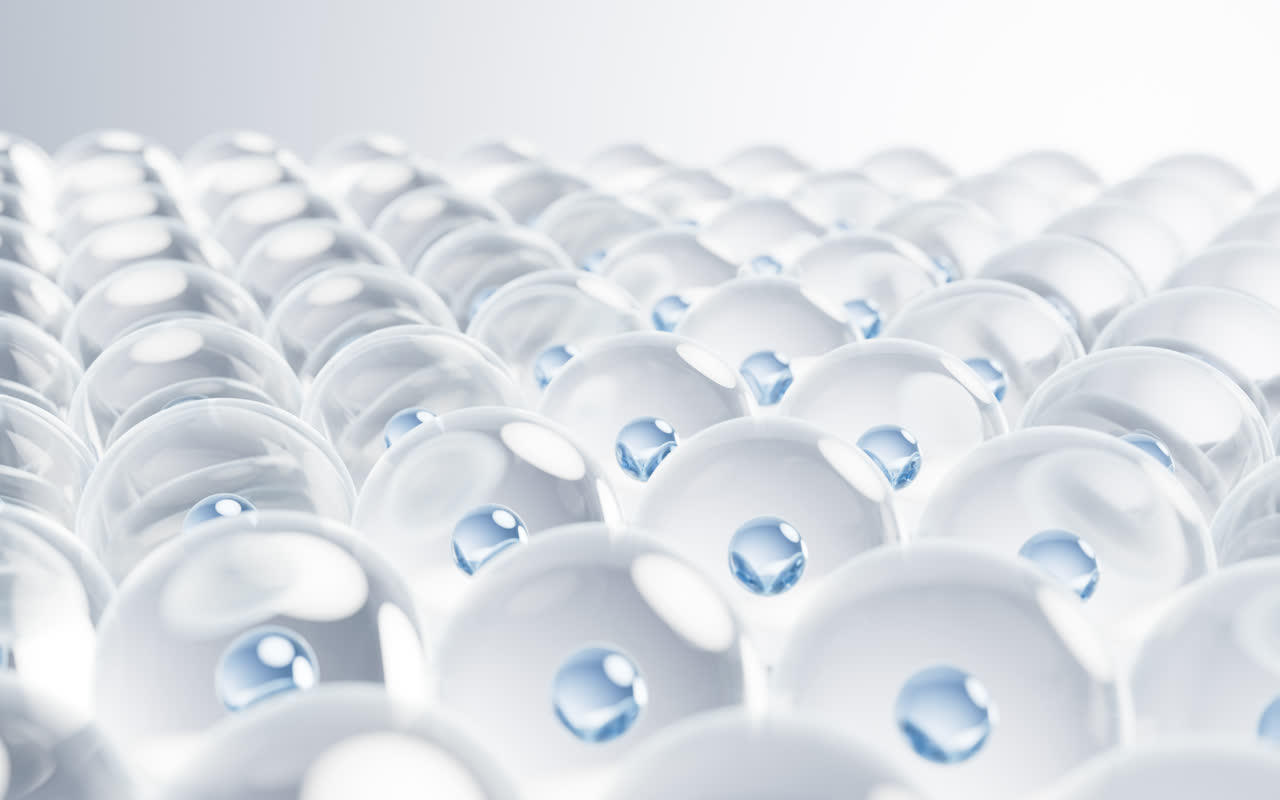 微观细胞结构生物科技概念3D渲染