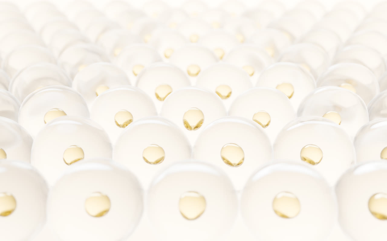 微观细胞结构生物科技概念3D渲染