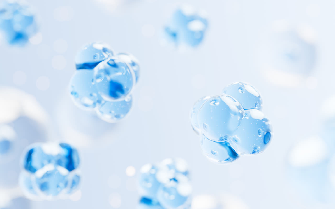 微观细胞结构生物科技概念3D渲染