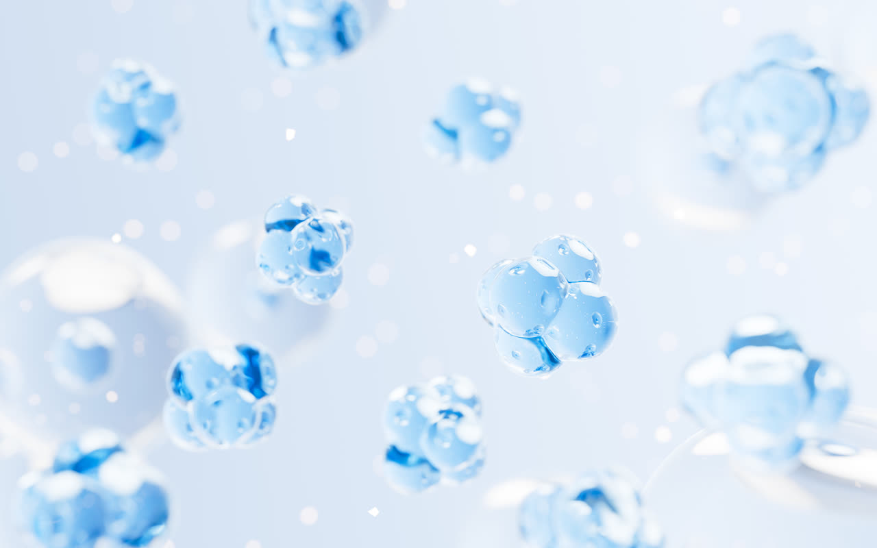 微观细胞结构生物科技概念3D渲染