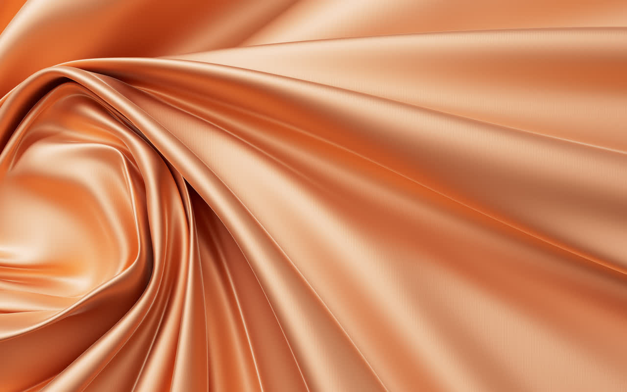 柔软旋转的螺旋形布料3D渲染