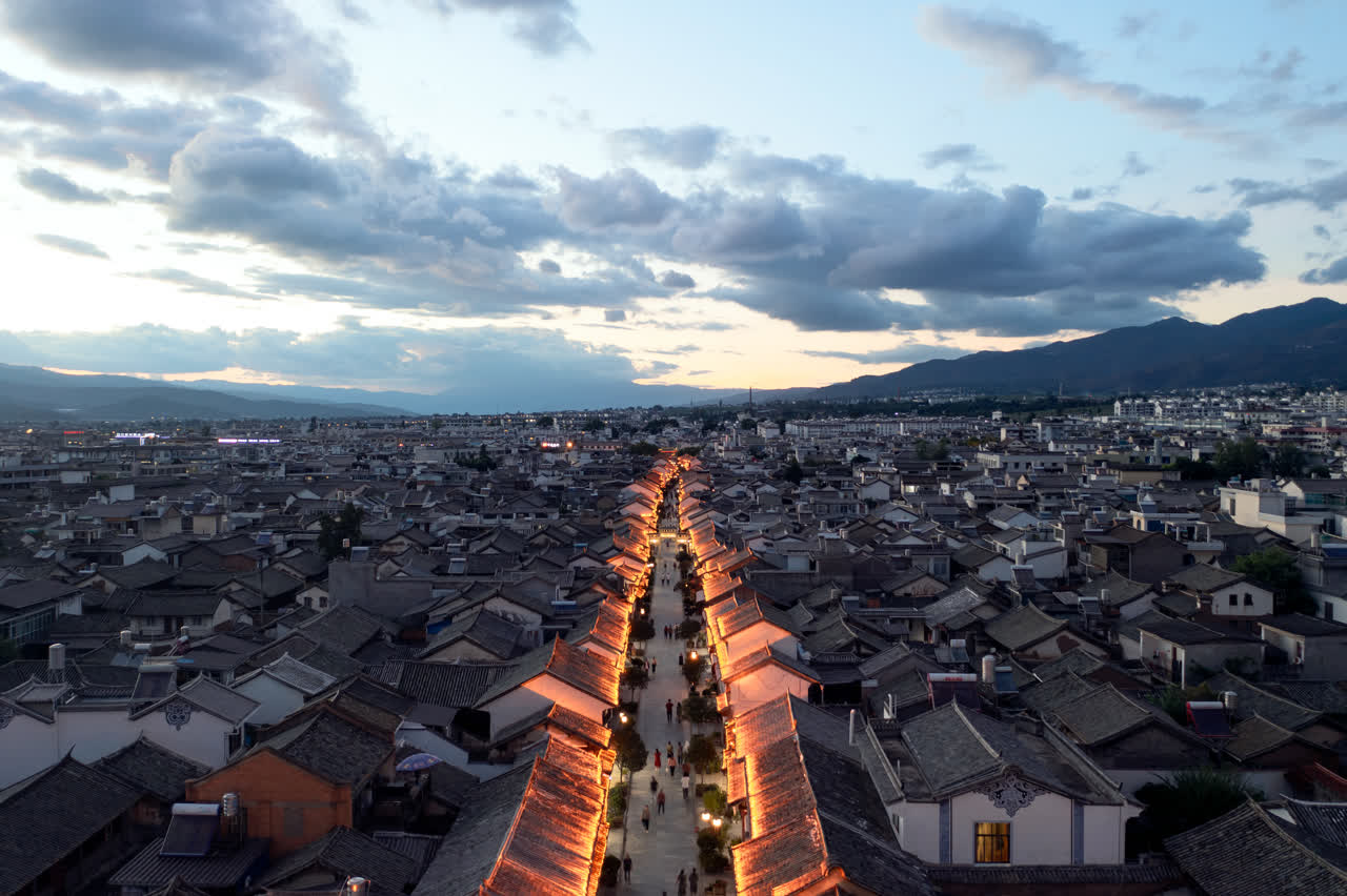中国云南大理巍山古城风景