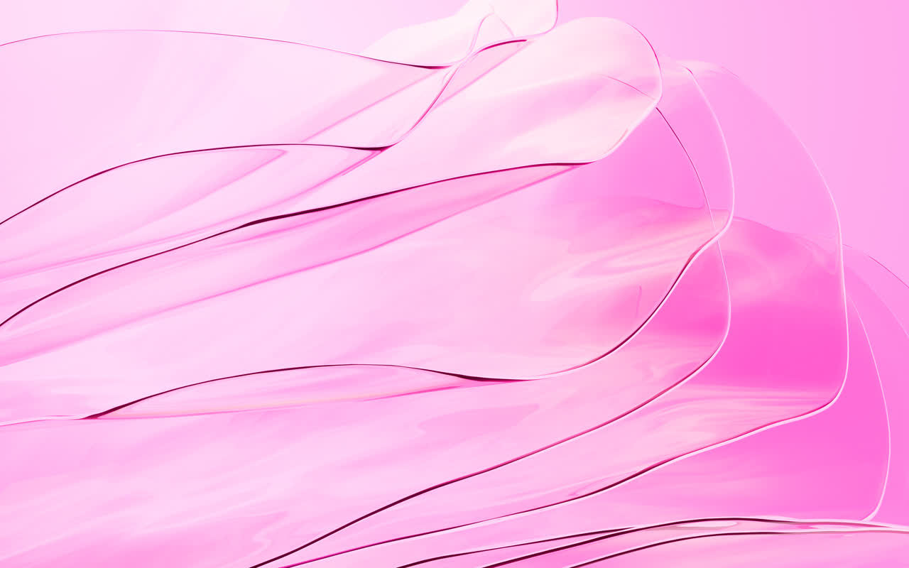 飘动的多层玻璃渐变曲面3D渲染