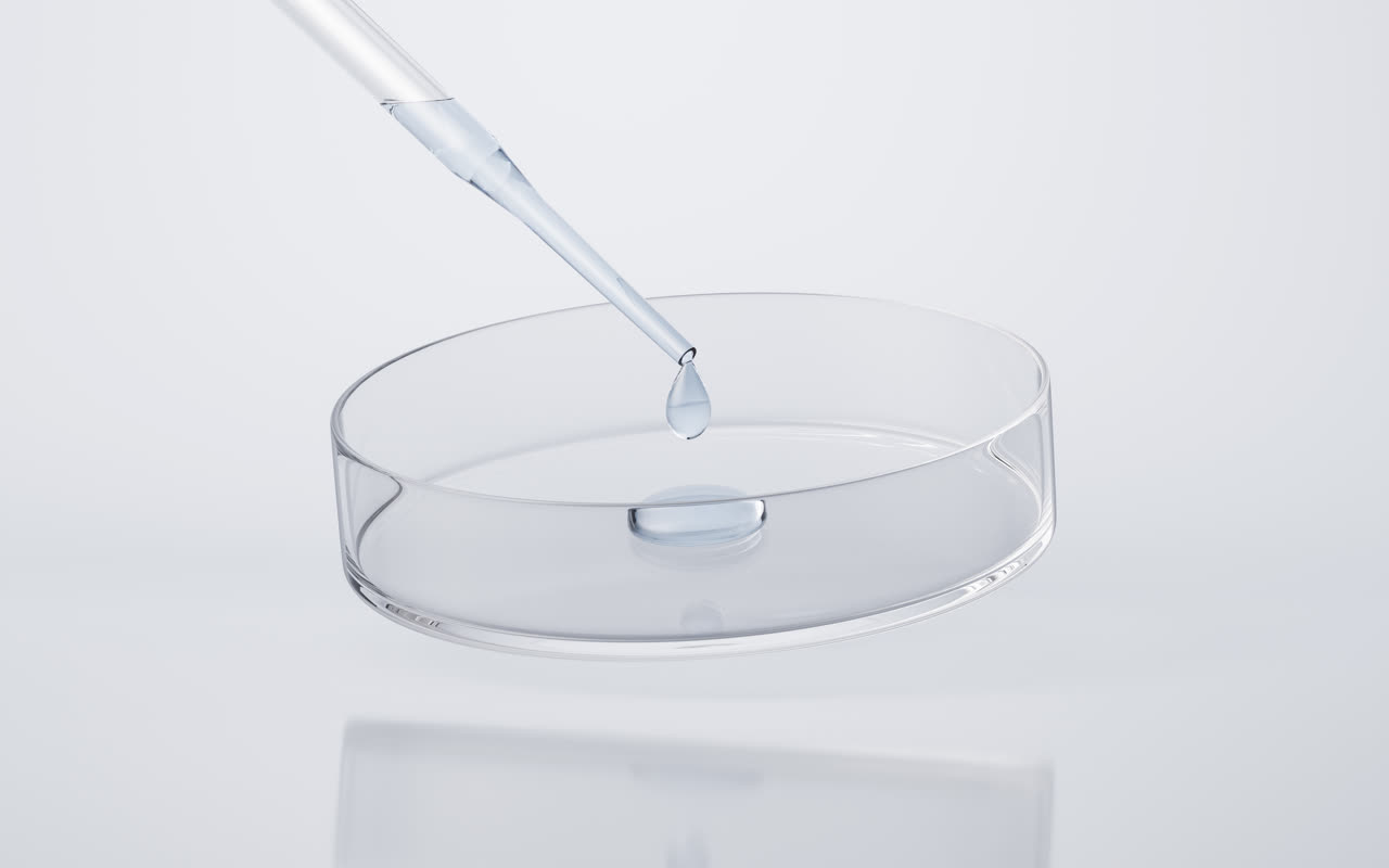 实验室化学器皿滴管3D渲染