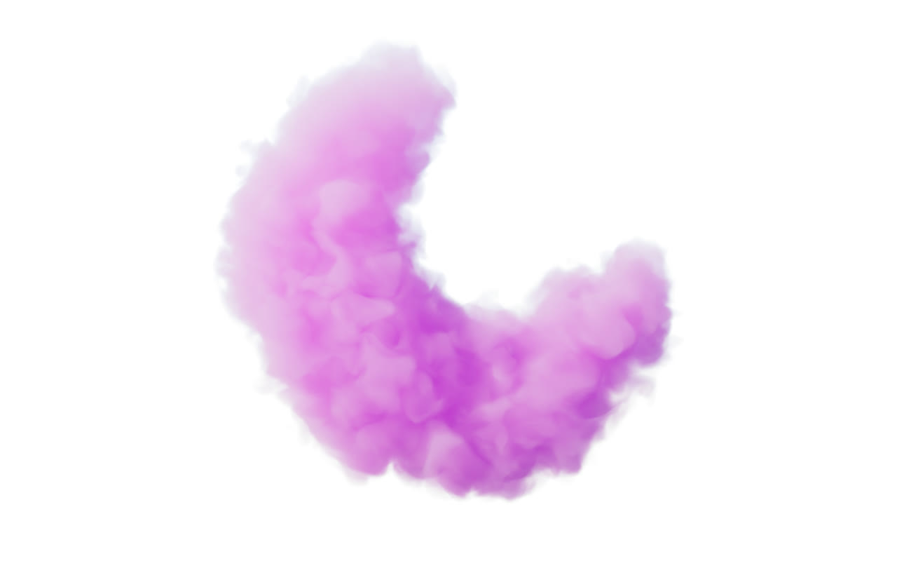 柔软蓬松的云朵3D渲染