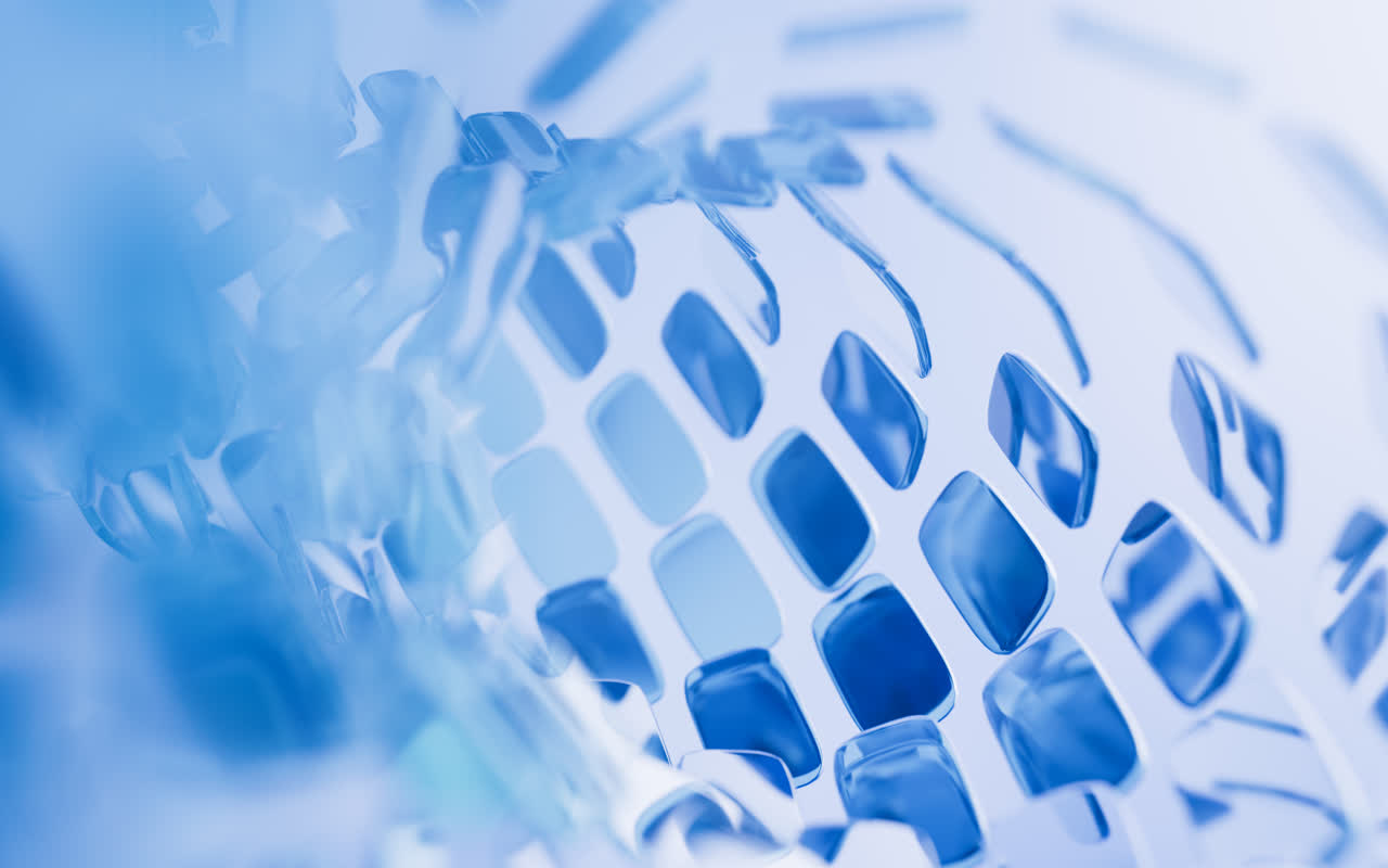 抽象彩色透明玻璃背景3D渲染