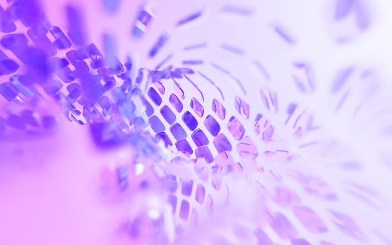 抽象彩色透明玻璃背景3D渲染