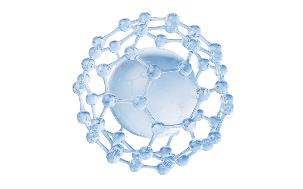 透明分子元素3D渲染
