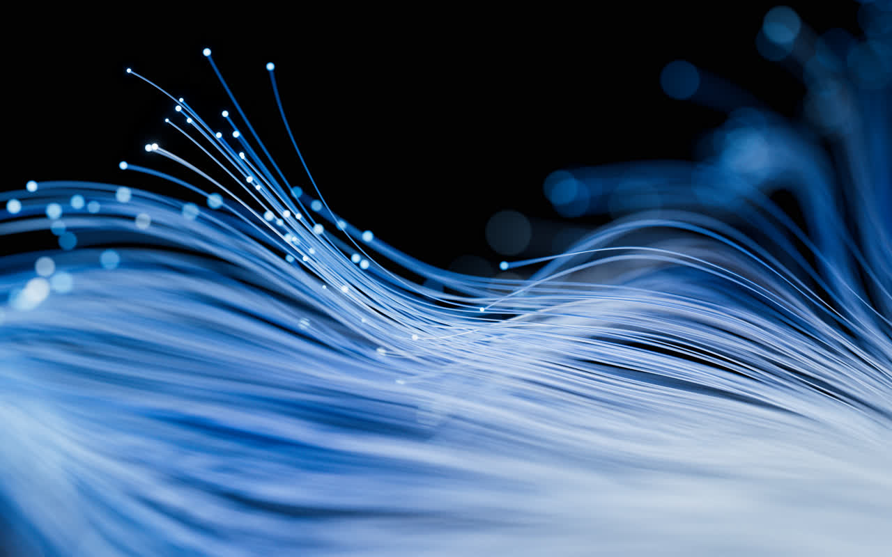 流动生长的粒子曲线背景3D渲染