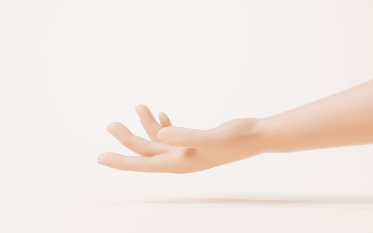 手势动作3D渲染