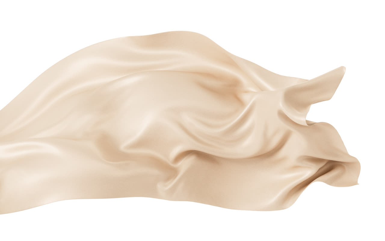 飘逸流动的布料3D渲染