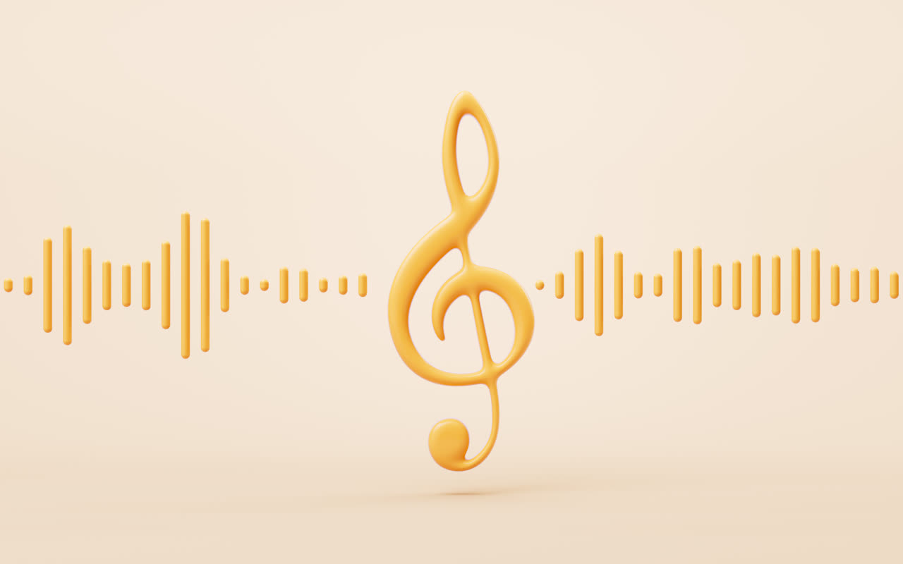 音符与曲调3D渲染