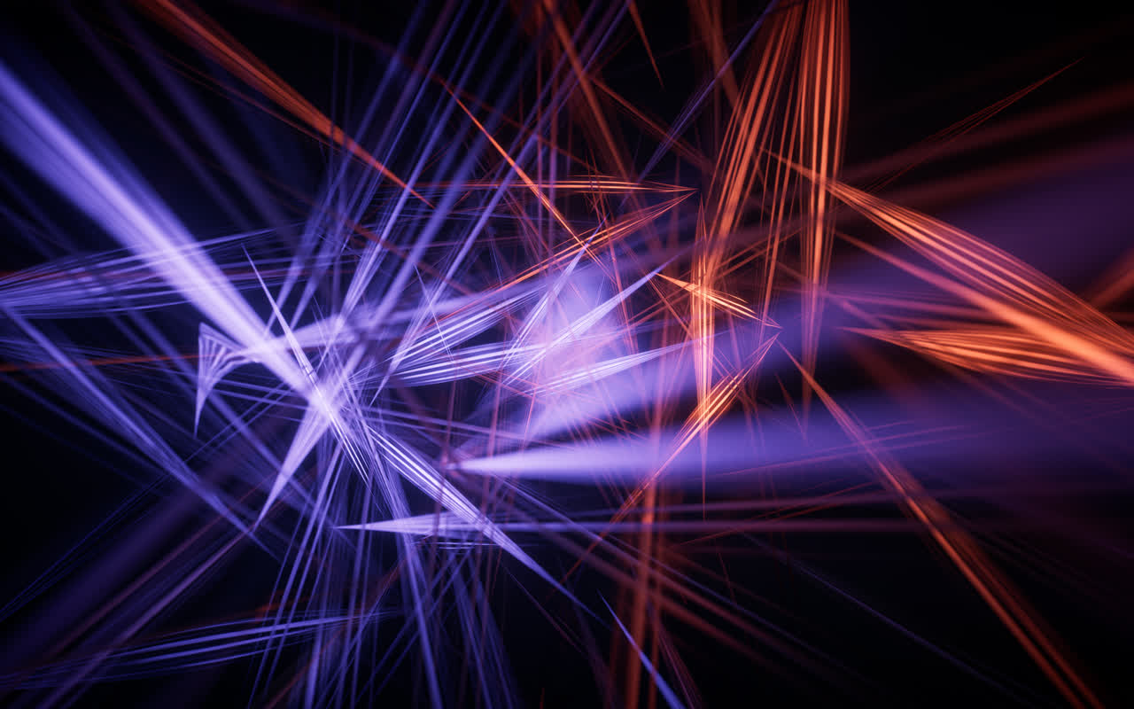 霓虹灯光线条效果背景3D渲染