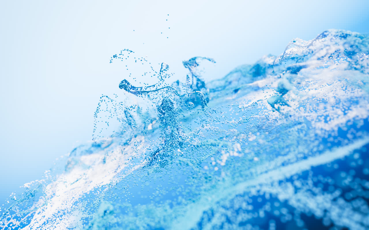 流动溶解的粒子3D渲染