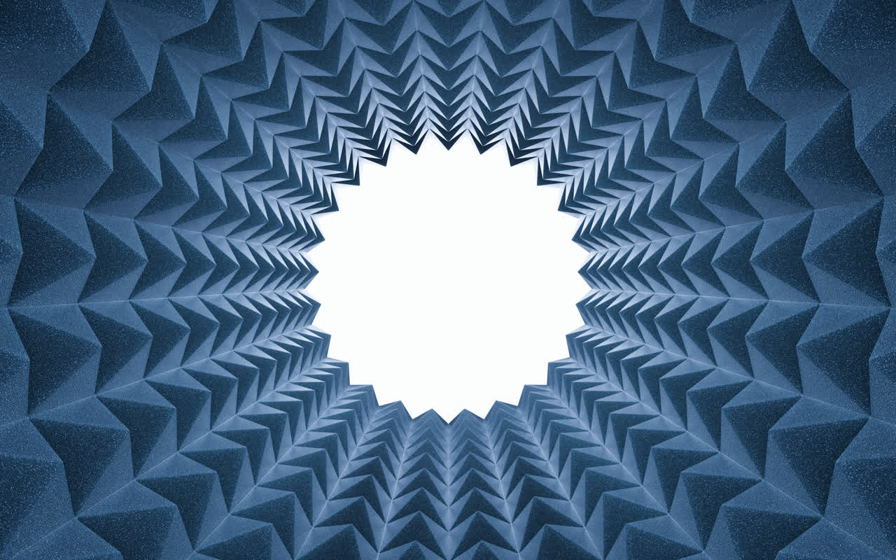 三角形吸音棉材料3D渲染