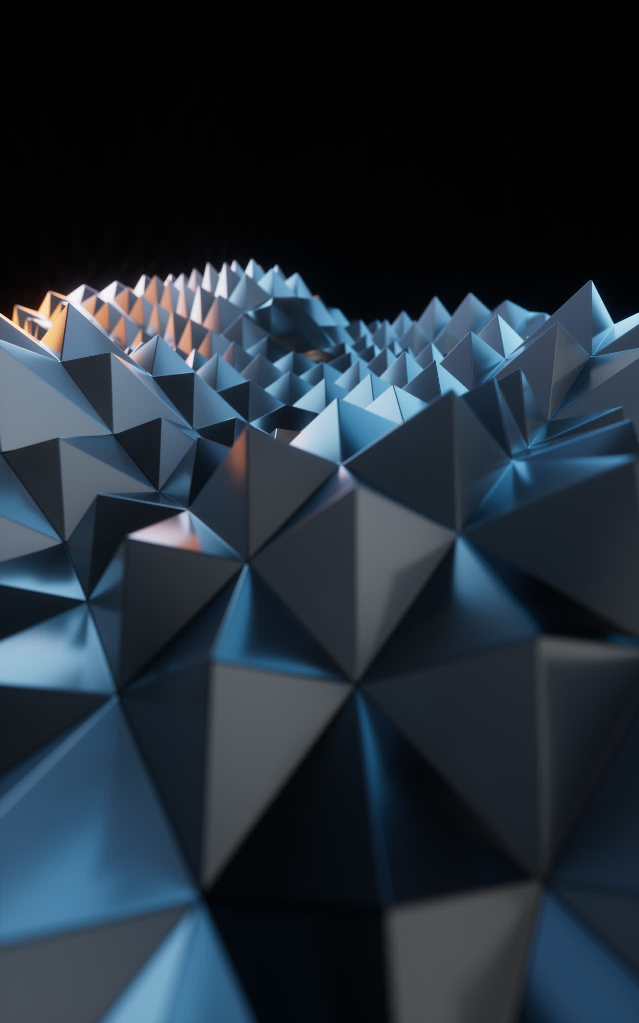 三角形创意几何体背景3D渲染