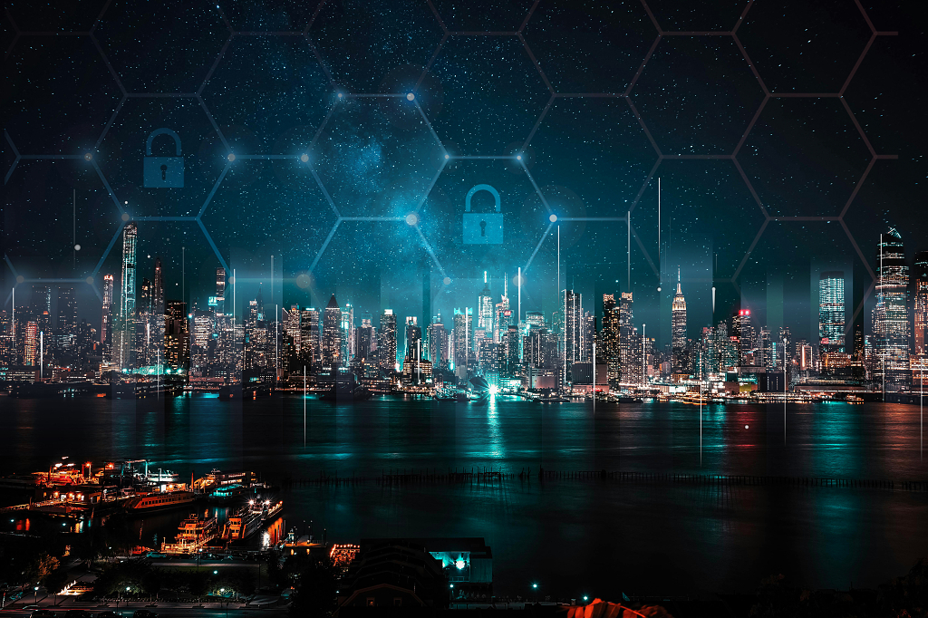 大数据与智慧城市夜景