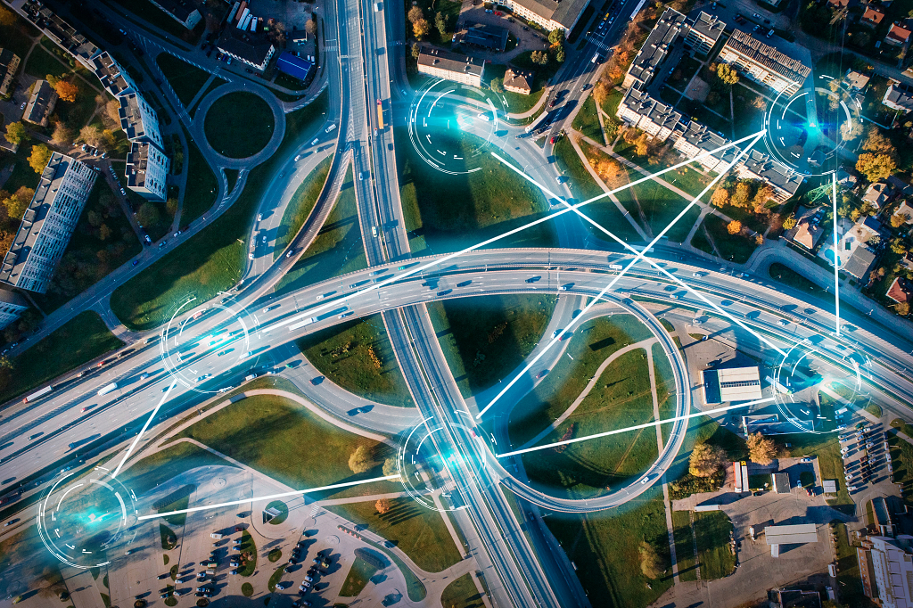 智慧城市交通道路