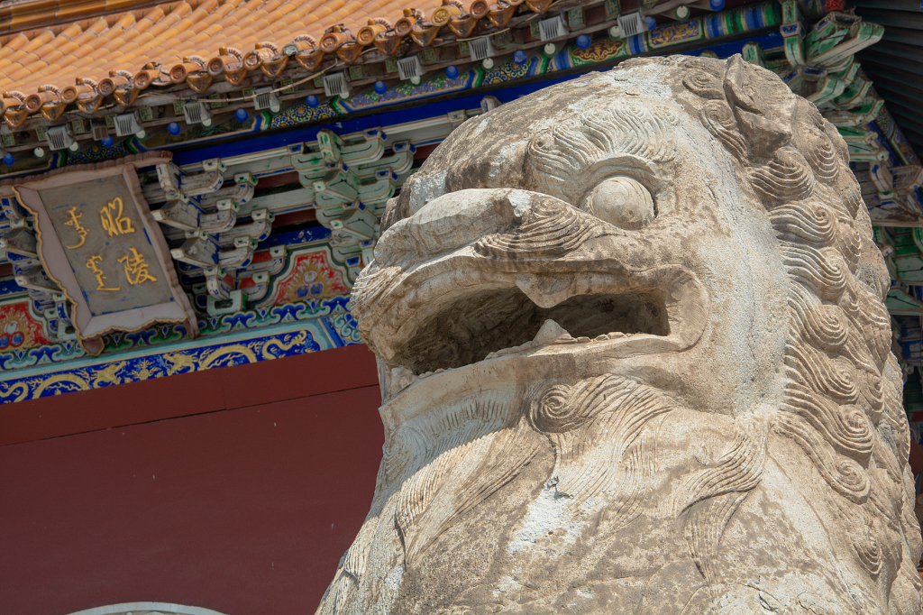 中国古代建筑园林中的栩栩如生石狮子