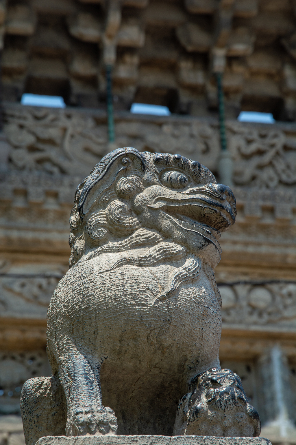 中国古代建筑园林中的栩栩如生石狮子