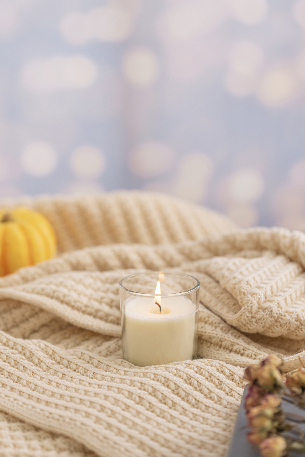 温暖烛光感恩节图片南瓜感恩节图片秋天创意