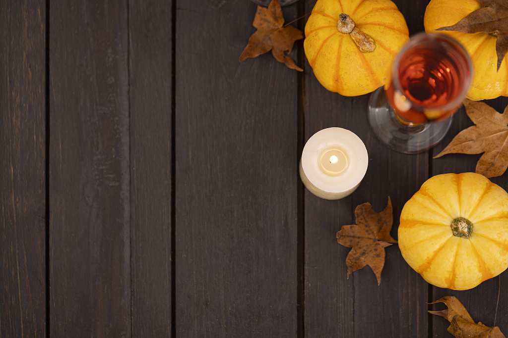感恩节烛光南瓜素材南瓜感恩节图片秋天创意