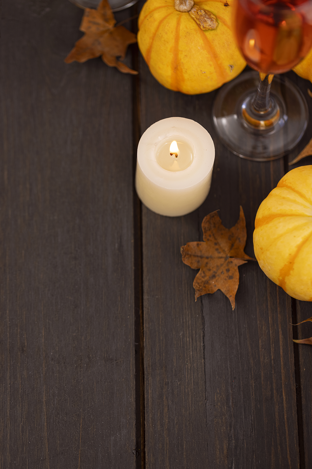 感恩节南瓜烛光图片南瓜感恩节图片秋天创意