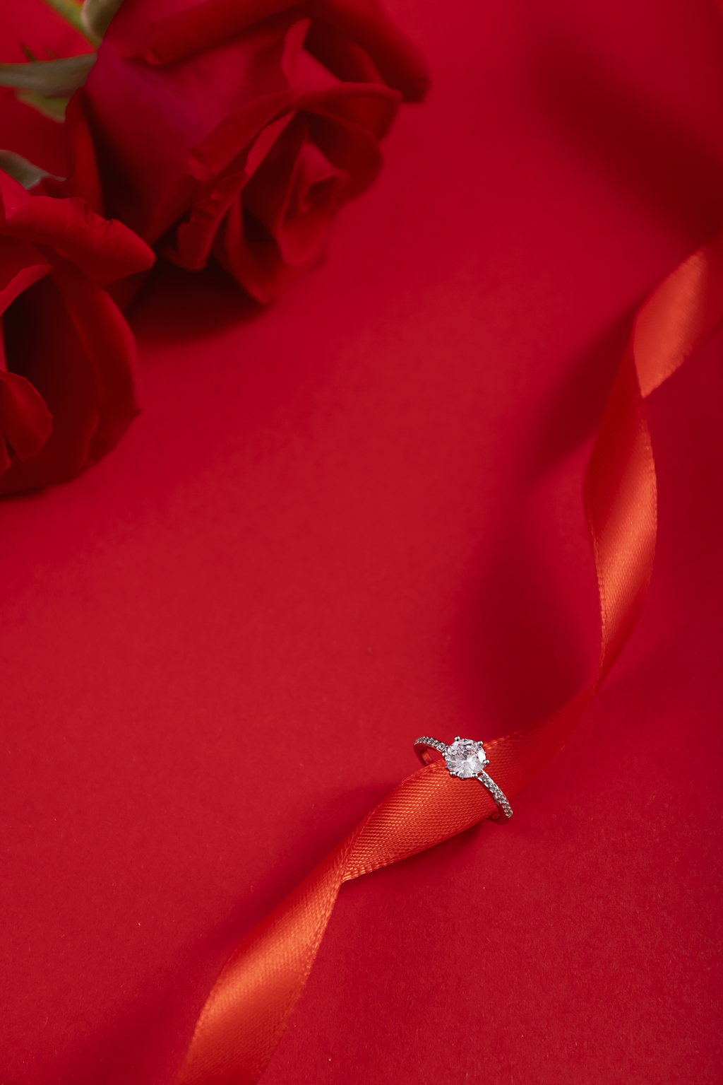 钻戒红玫瑰情人节图片情人节静物七夕图片爱情结婚