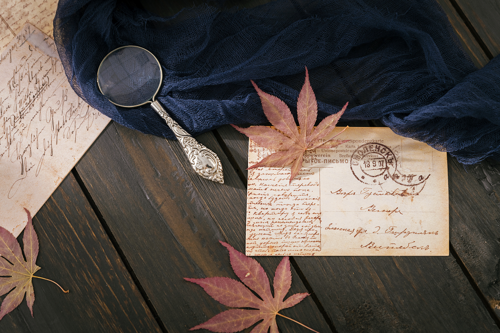 明信片创意秋天光影秋季素材秋天图片秋天静物金秋唯美