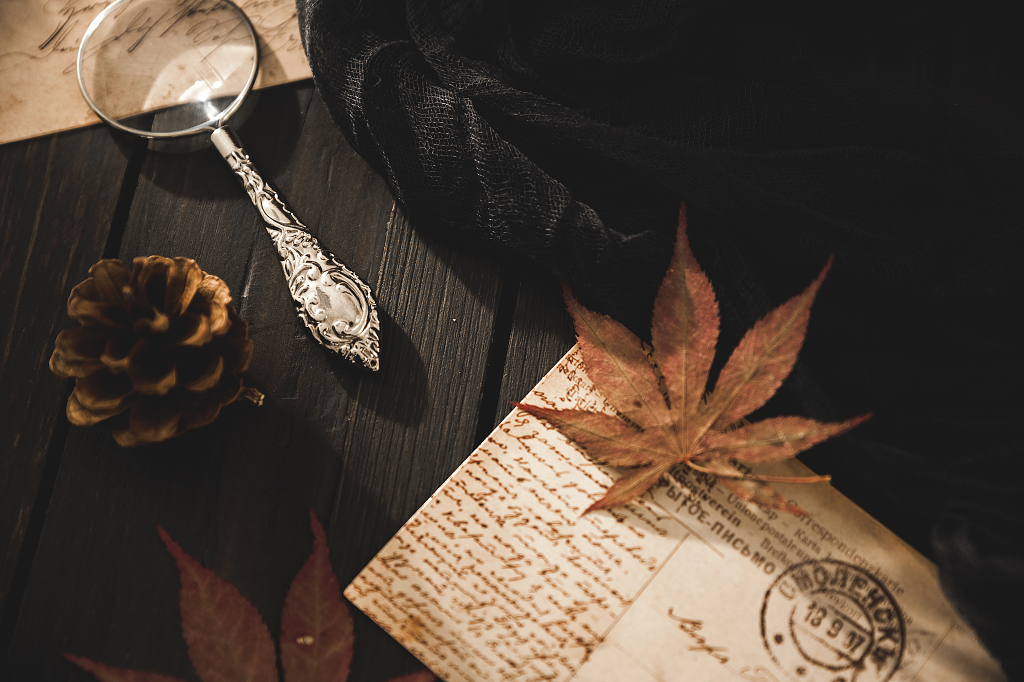 明信片创意秋天光影你好秋天秋天图片秋天静物金秋唯美