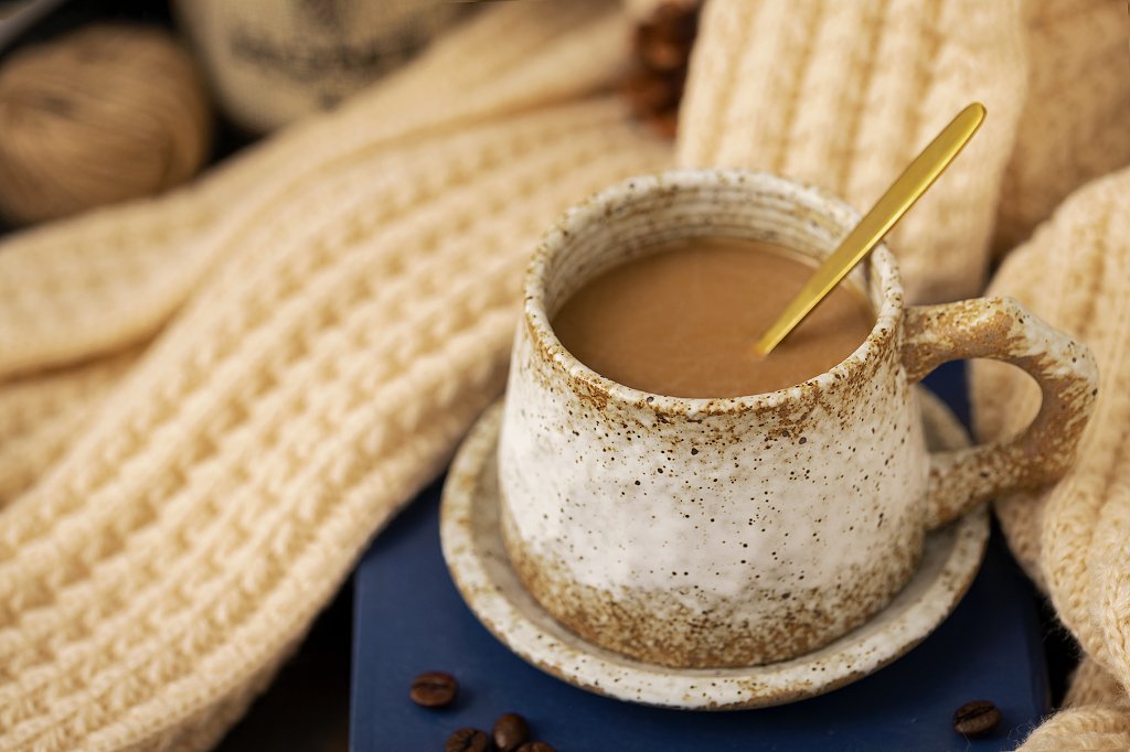 飘香咖啡文艺温暖秋季素材秋天图片秋天静物金秋唯美