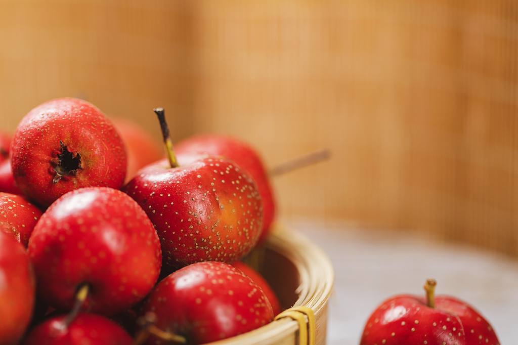 山楂水果特写图片山楂图片健胃消食水果