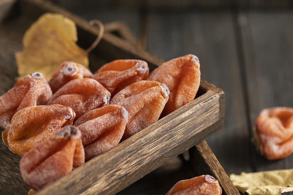 霜降节气柿子饼图片柿子饼图片柿饼静物