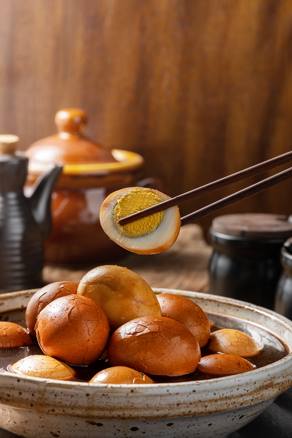 中华美食卤蛋早餐茶叶蛋早餐