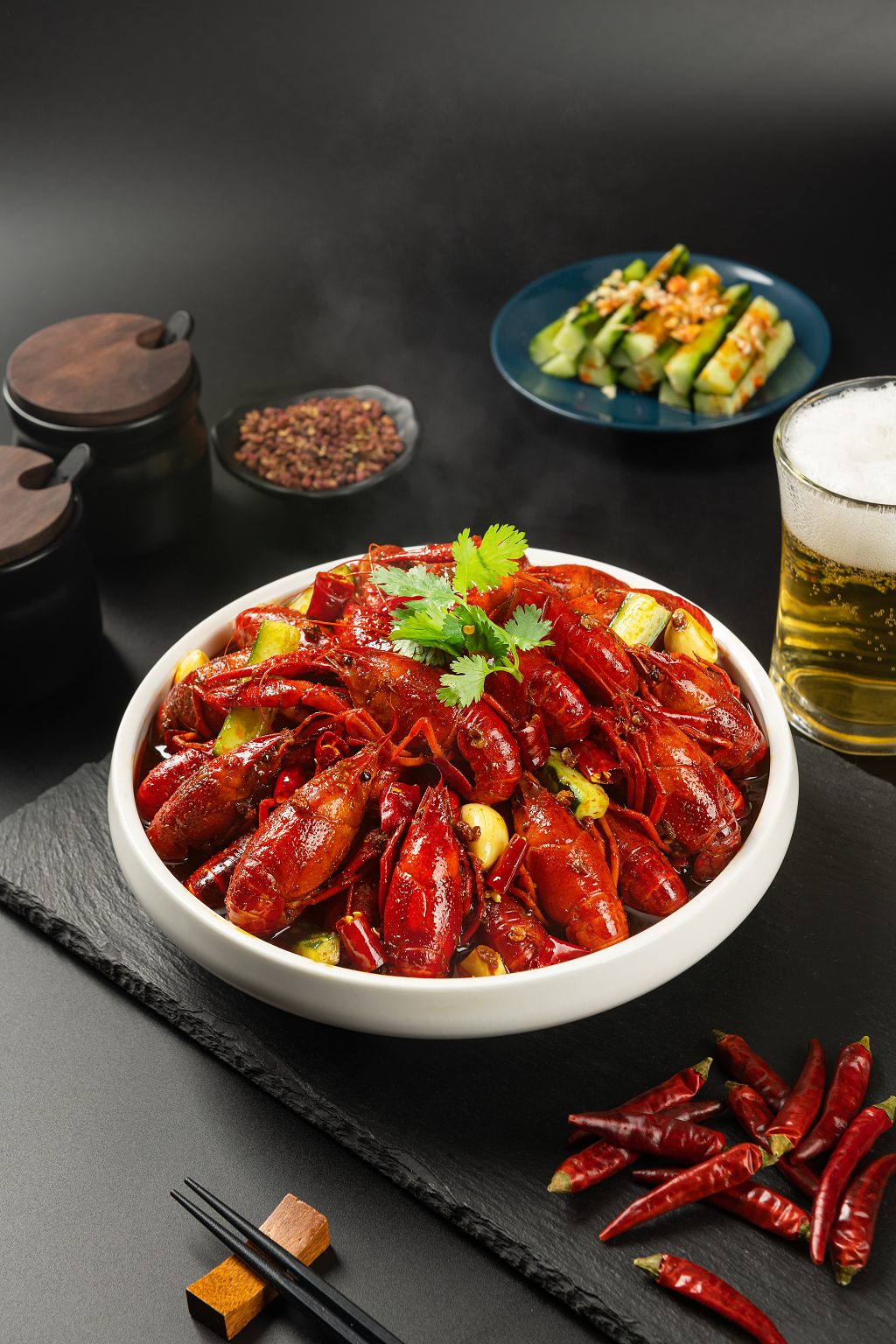 中国传统美食麻辣小龙虾