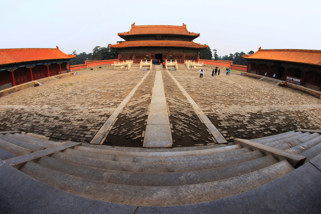 古风建筑河北保定清西陵雍正皇帝陵寝河北旅游