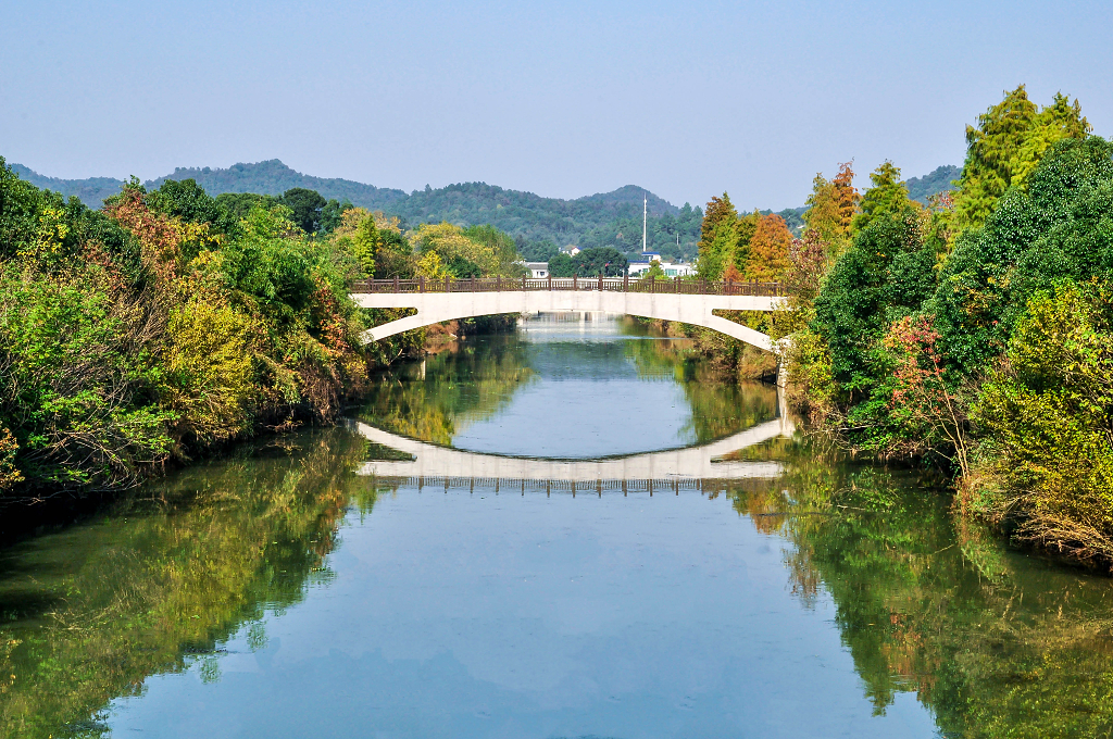 宁乡道林古镇靳江河桥