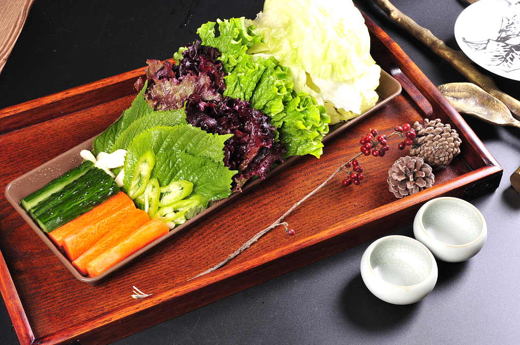 美食摄影素菜拼盘