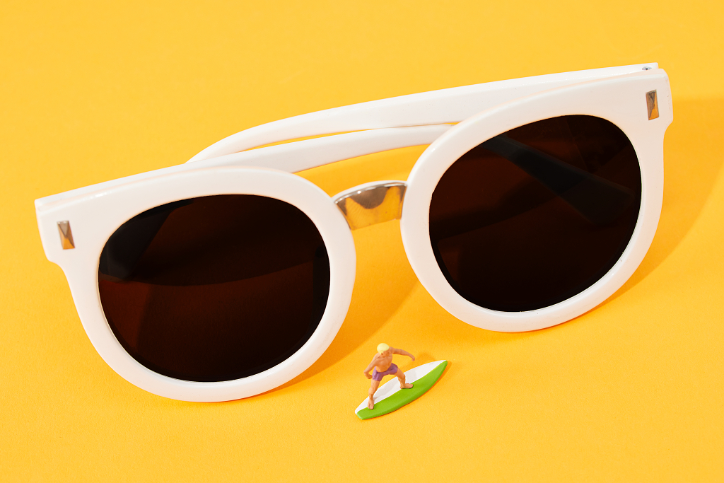 阳光夏日summer防晒创意背景