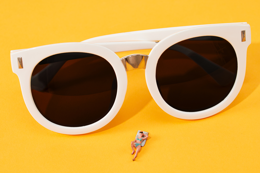 阳光夏日summer防晒创意背景