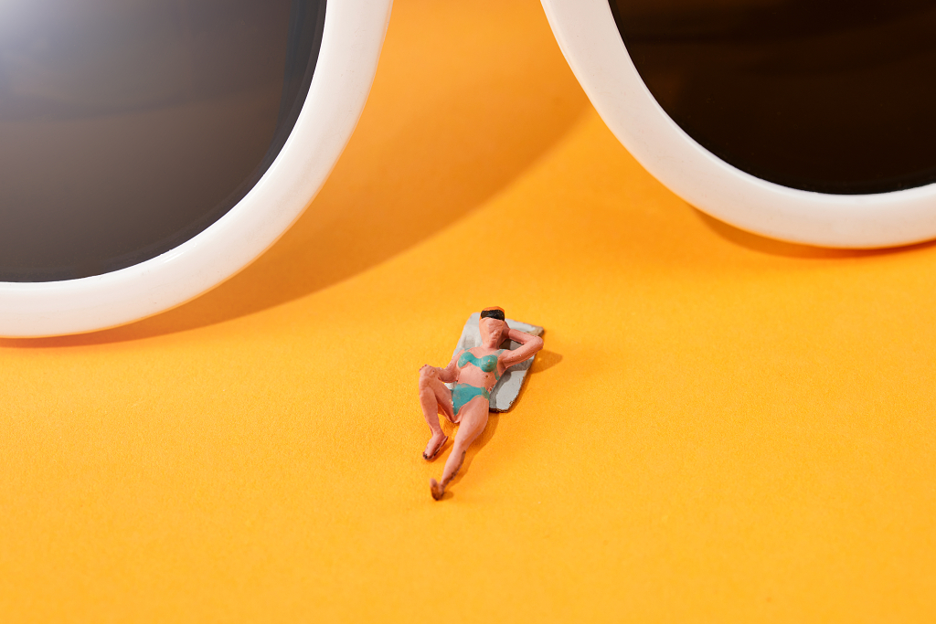 阳光夏日summer防晒创意背景