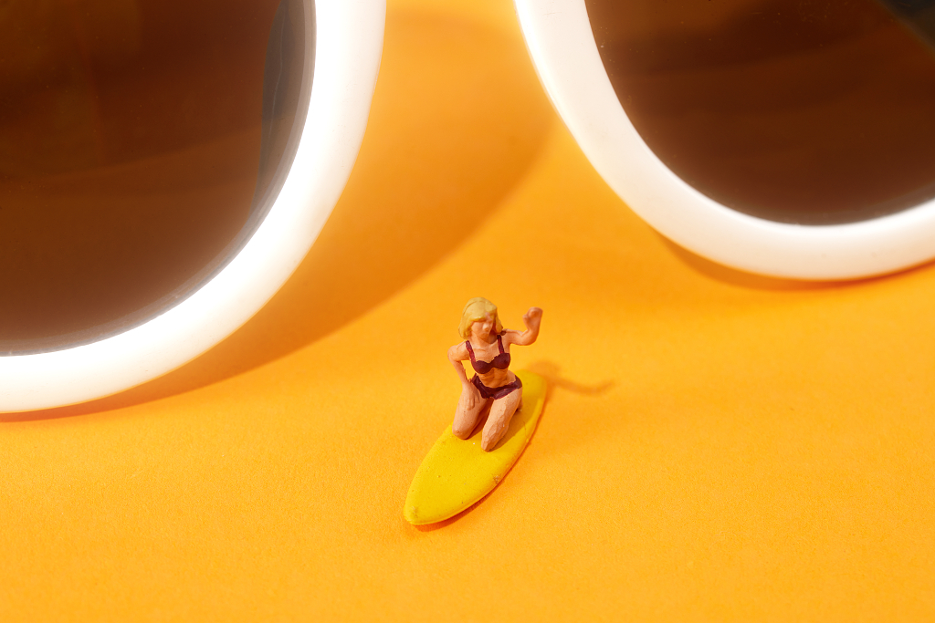 阳光夏日summer防晒创意背景