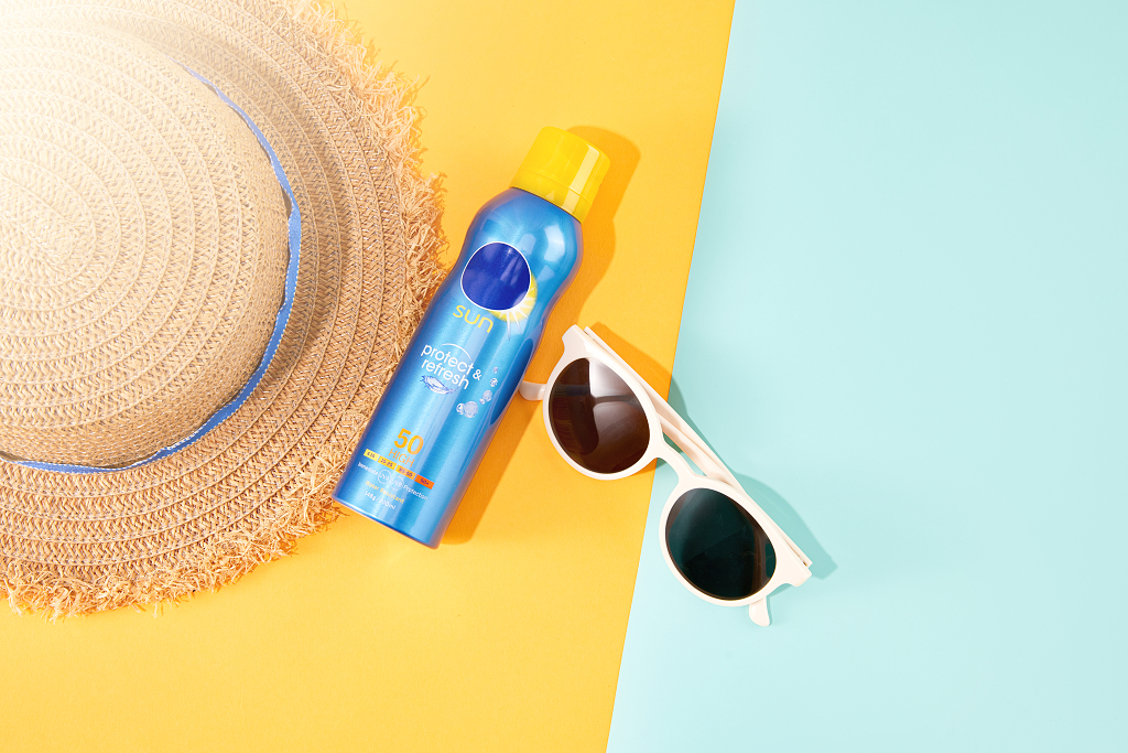 阳光夏日summer防晒创意背景