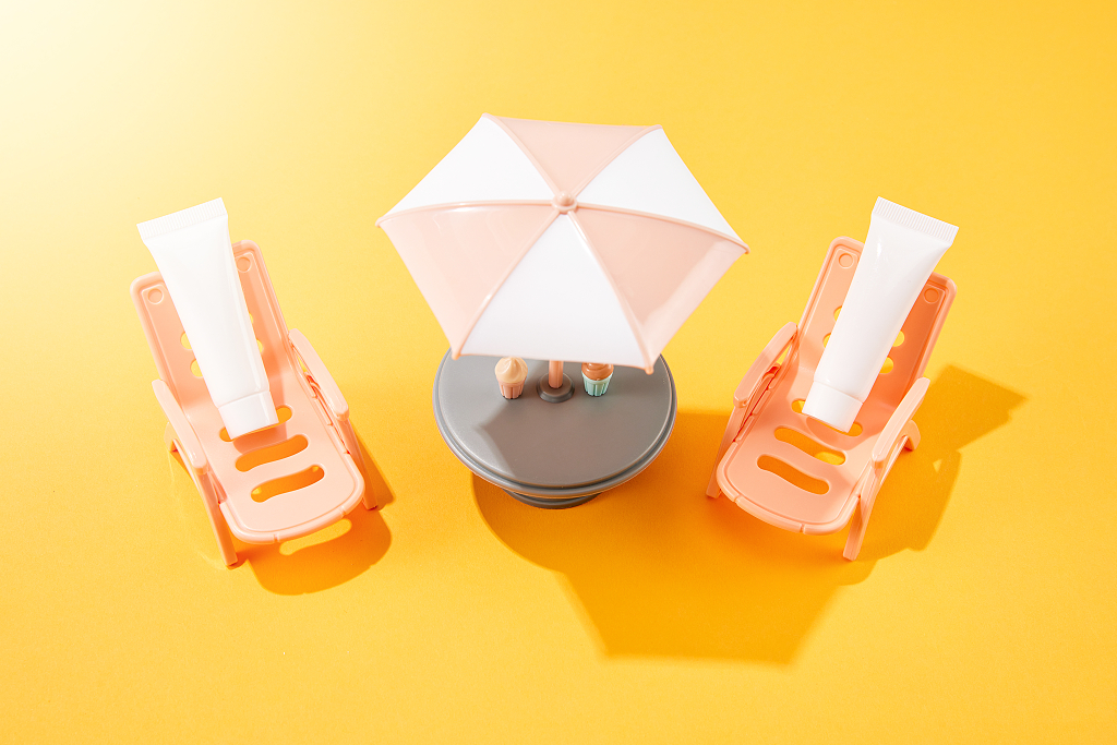 阳光夏日summer防晒创意背景