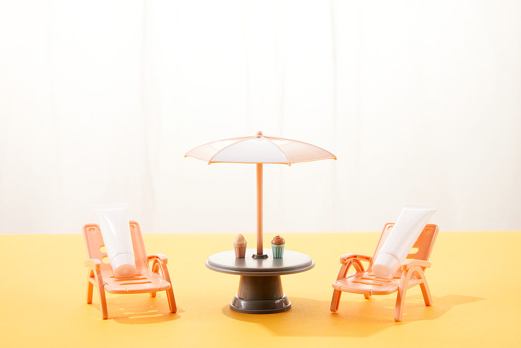 阳光夏日summer防晒创意背景