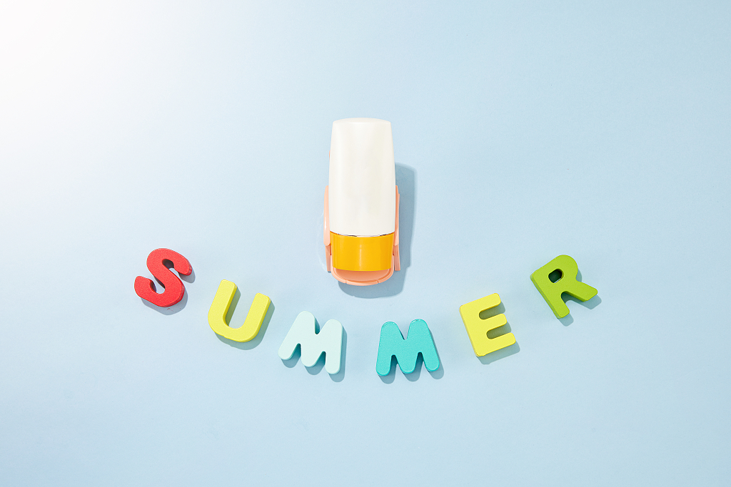 阳光夏日summer防晒创意背景