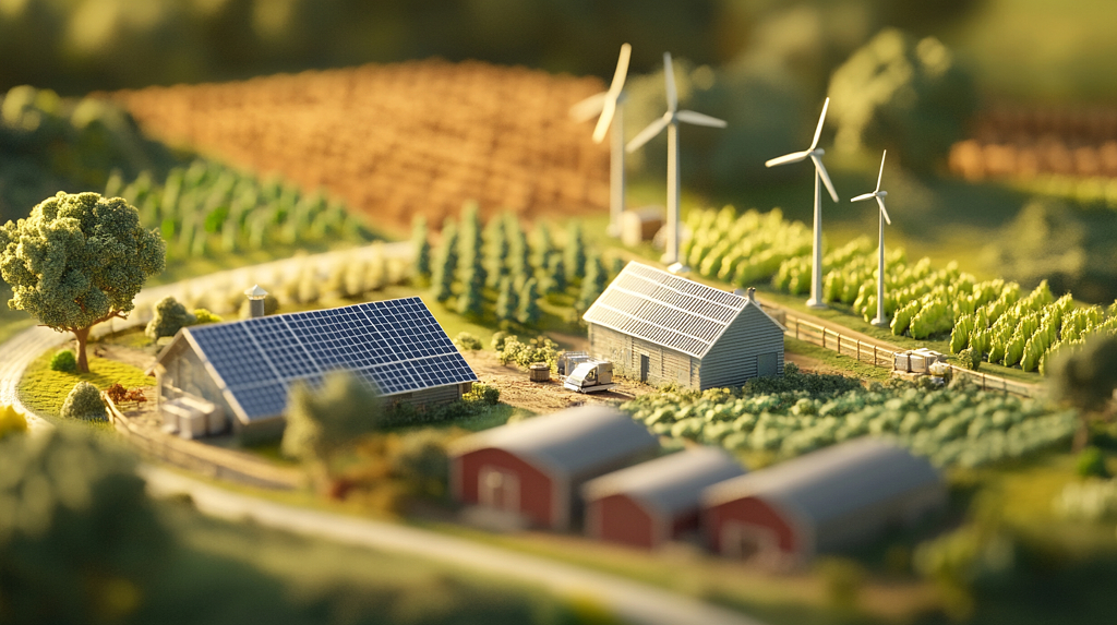 小型生态农场全景图