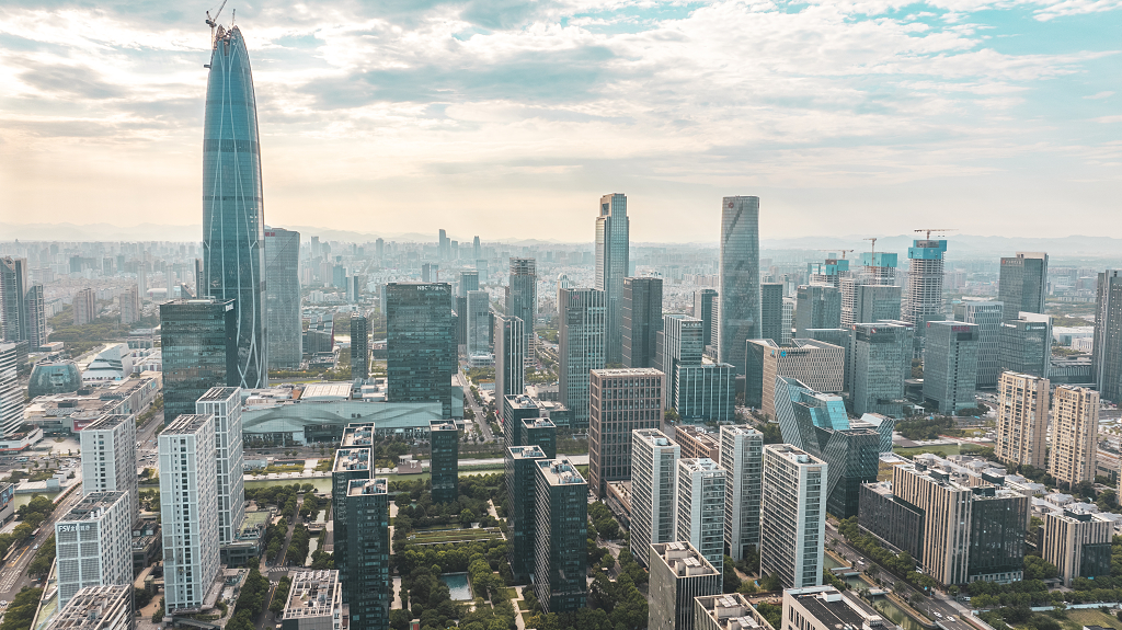 宁波大都市东部新城建筑风光