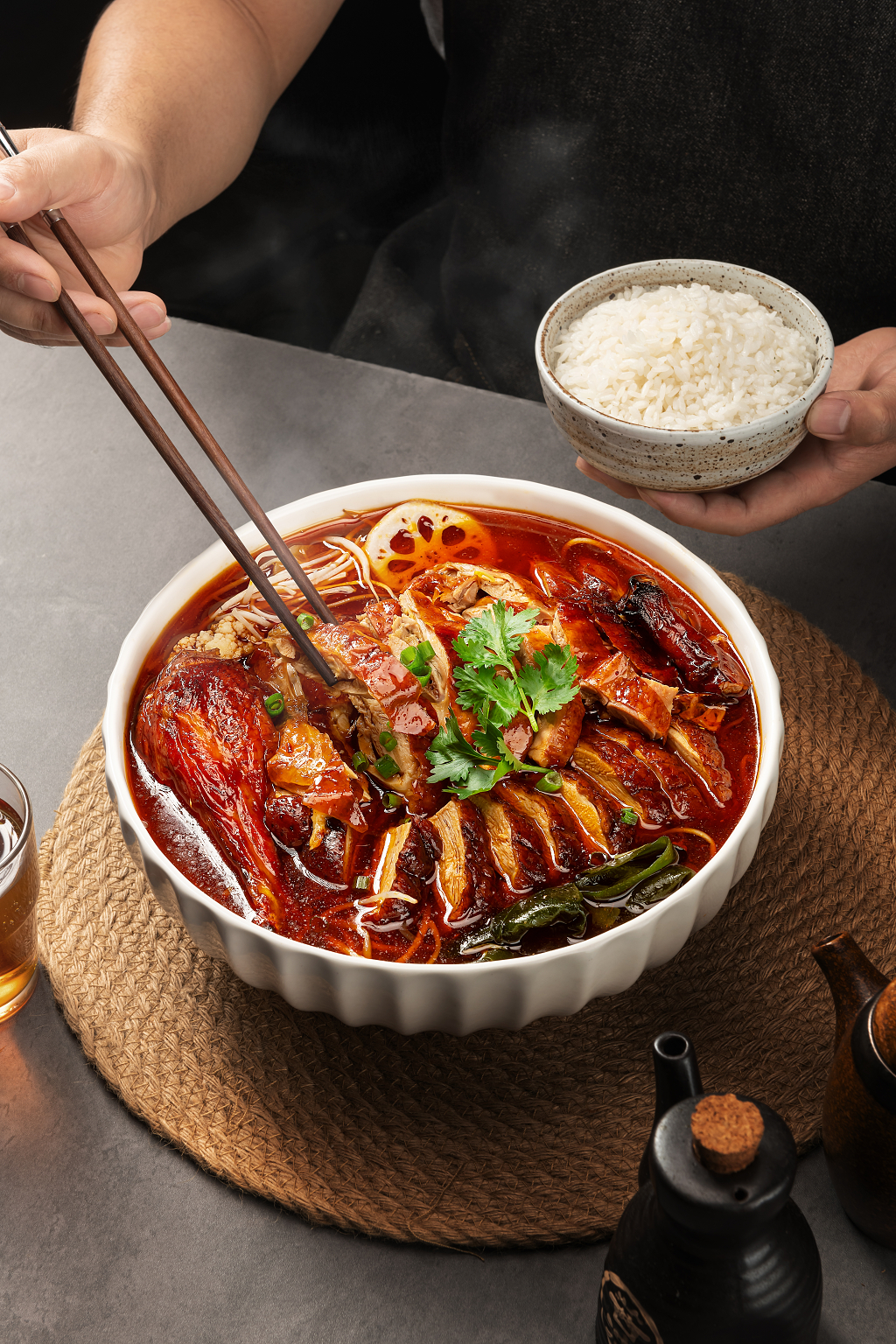 餐饮美食冒烤鸭