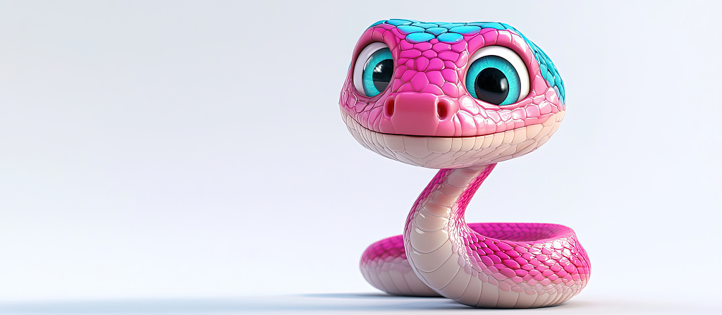 卡通蛇宝宝新年素材